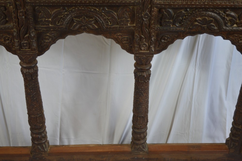 Huge Carved Indian Window/Balcony Panel,c1850 View V