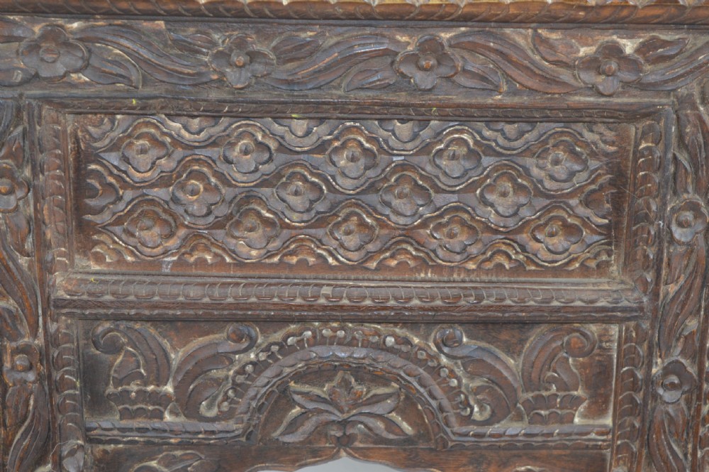 Huge Carved Indian Window/Balcony Panel,c1850 View VII