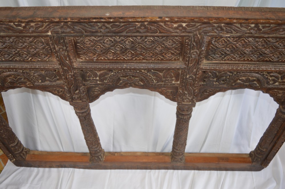 Huge Carved Indian Window/Balcony Panel,c1850 View XII