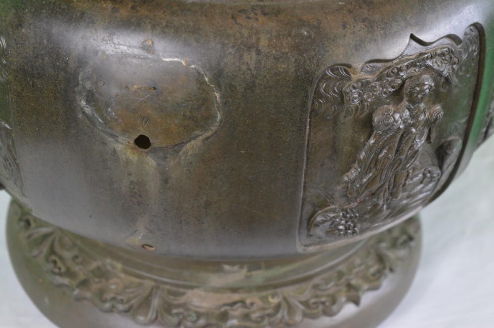 Huge (11kg) Chinese Bronze Bowl, c1790 View VIII