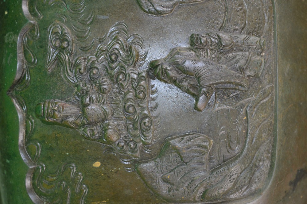 Huge (11kg) Chinese Bronze Bowl, c1790 View XII