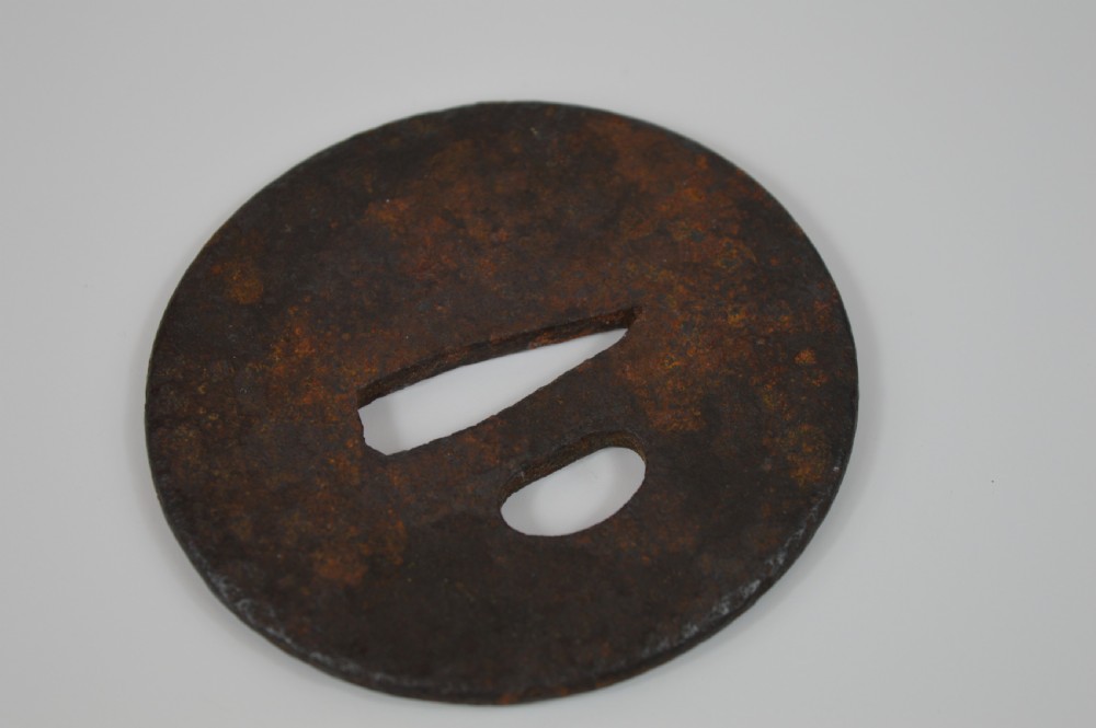 Japanese Cast Iron Tsuba , c1800 View III