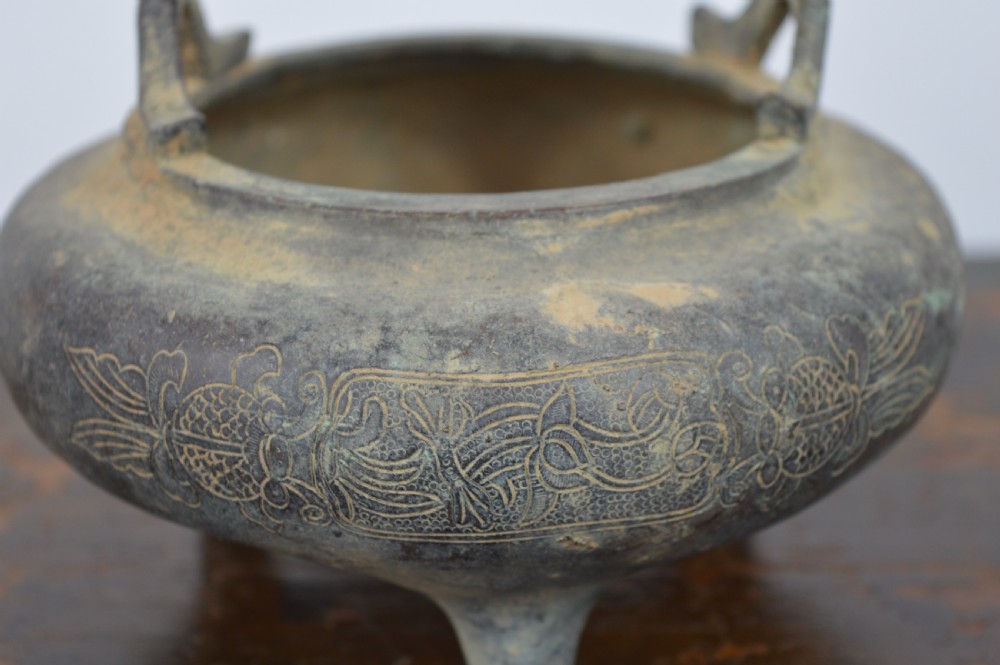 Chinese Bronze Censer, c1880 View IV