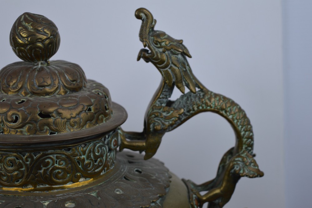 Large Tibetan Butter Teapot  And Monks Ewer, c1800 View V