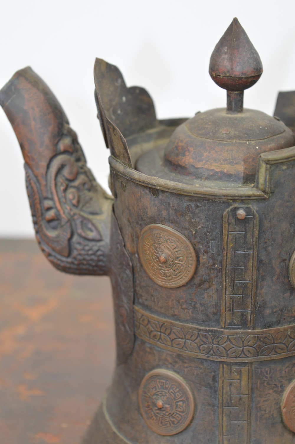 Large Tibetan Butter Teapot  And Monks Ewer, c1800 View XI