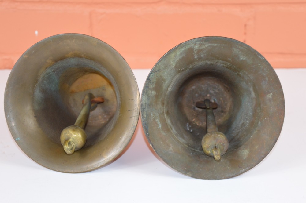 Pair Bronze Fire Engine Bells, c1900 View V