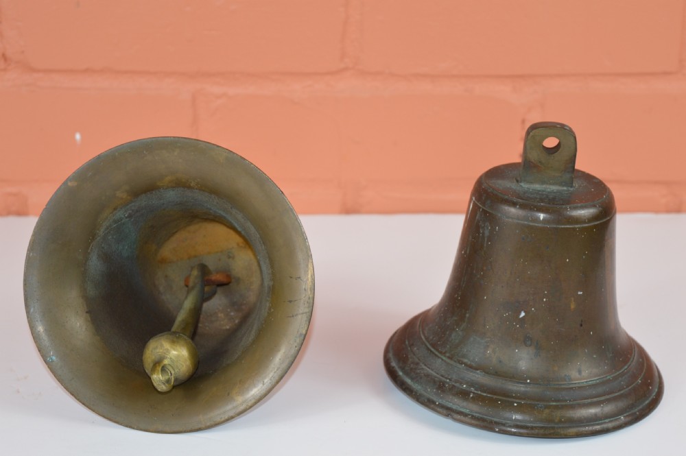 Pair Bronze Fire Engine Bells, c1900 View VI