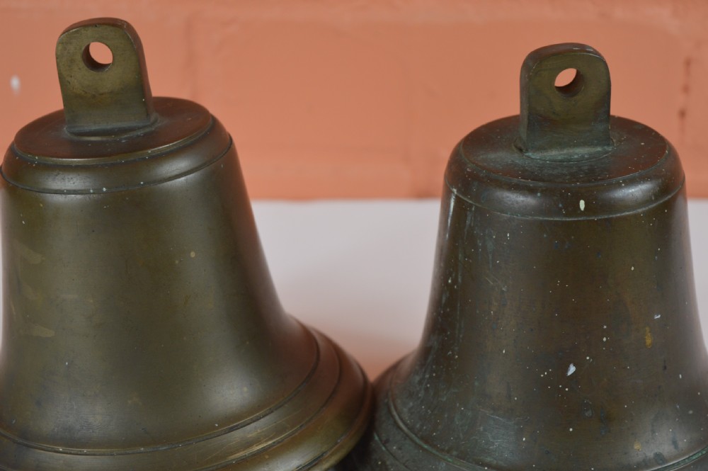 Pair Bronze Fire Engine Bells, c1900 View VII