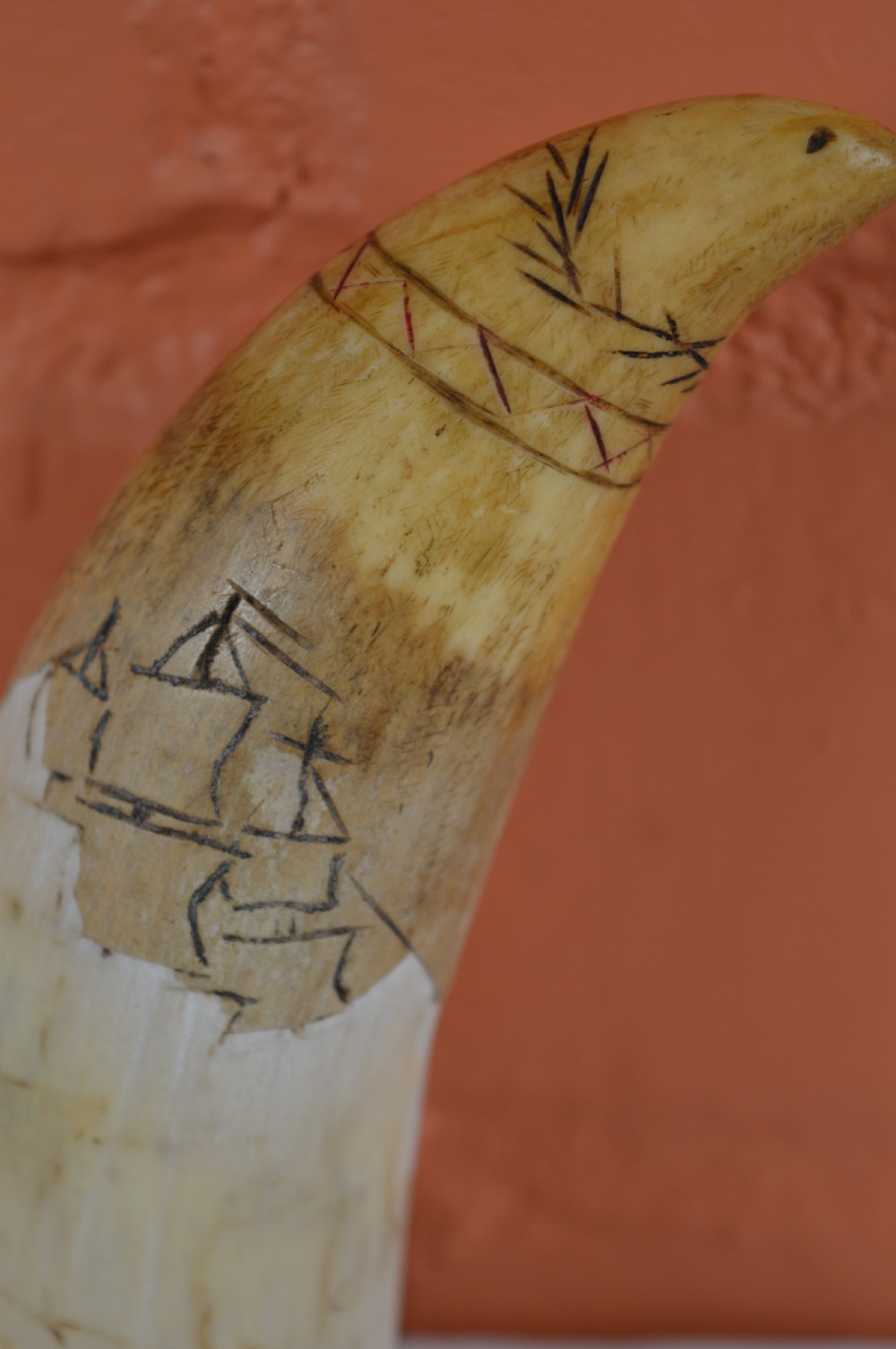 Early 19th Century Whale Tooth Scrimshaw, c1800 View II
