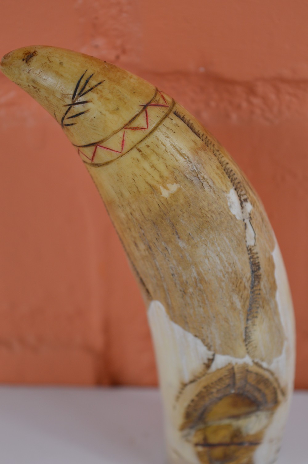 Early 19th Century Whale Tooth Scrimshaw, c1800 View IV