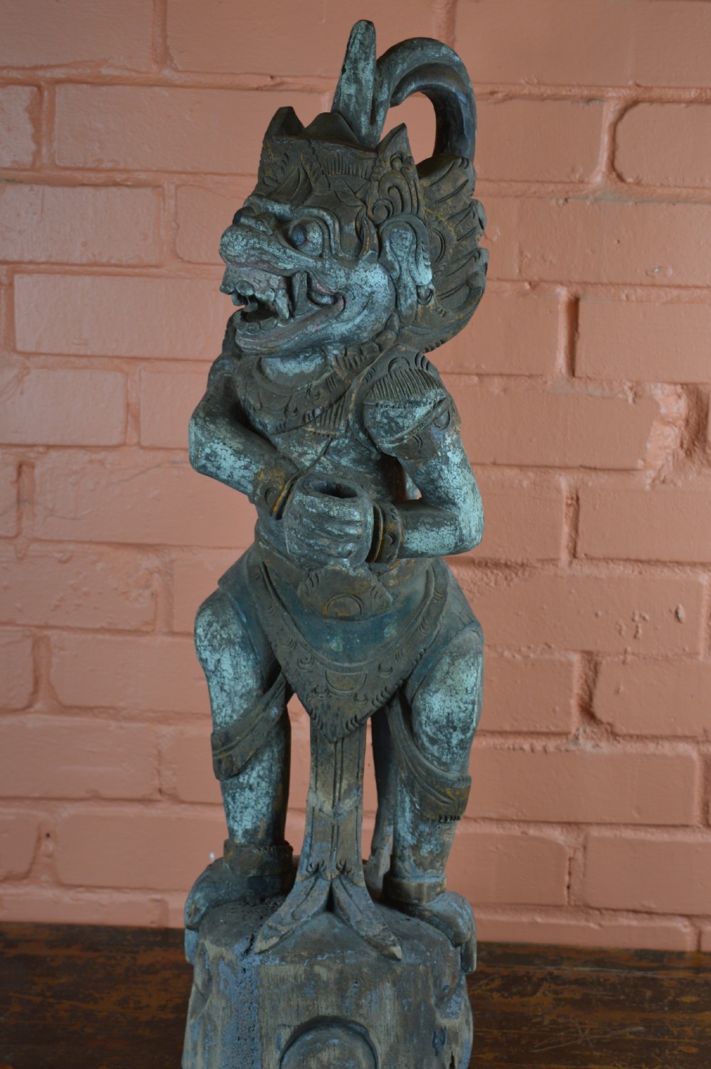 Large Carved Balinese Barong Statue,c1890