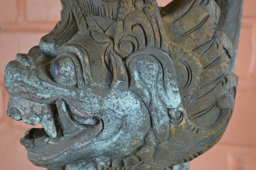 Large Carved Balinese Barong Statue,c1890 View V
