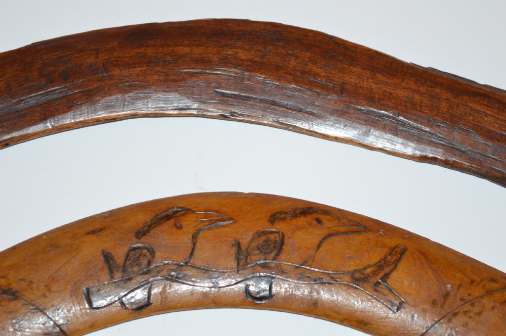 2 Australian Aboriginal Boomerangs ,c1890-1920 View II