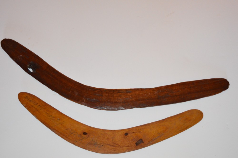 2 Australian Aboriginal Boomerangs ,c1890-1920 View VI