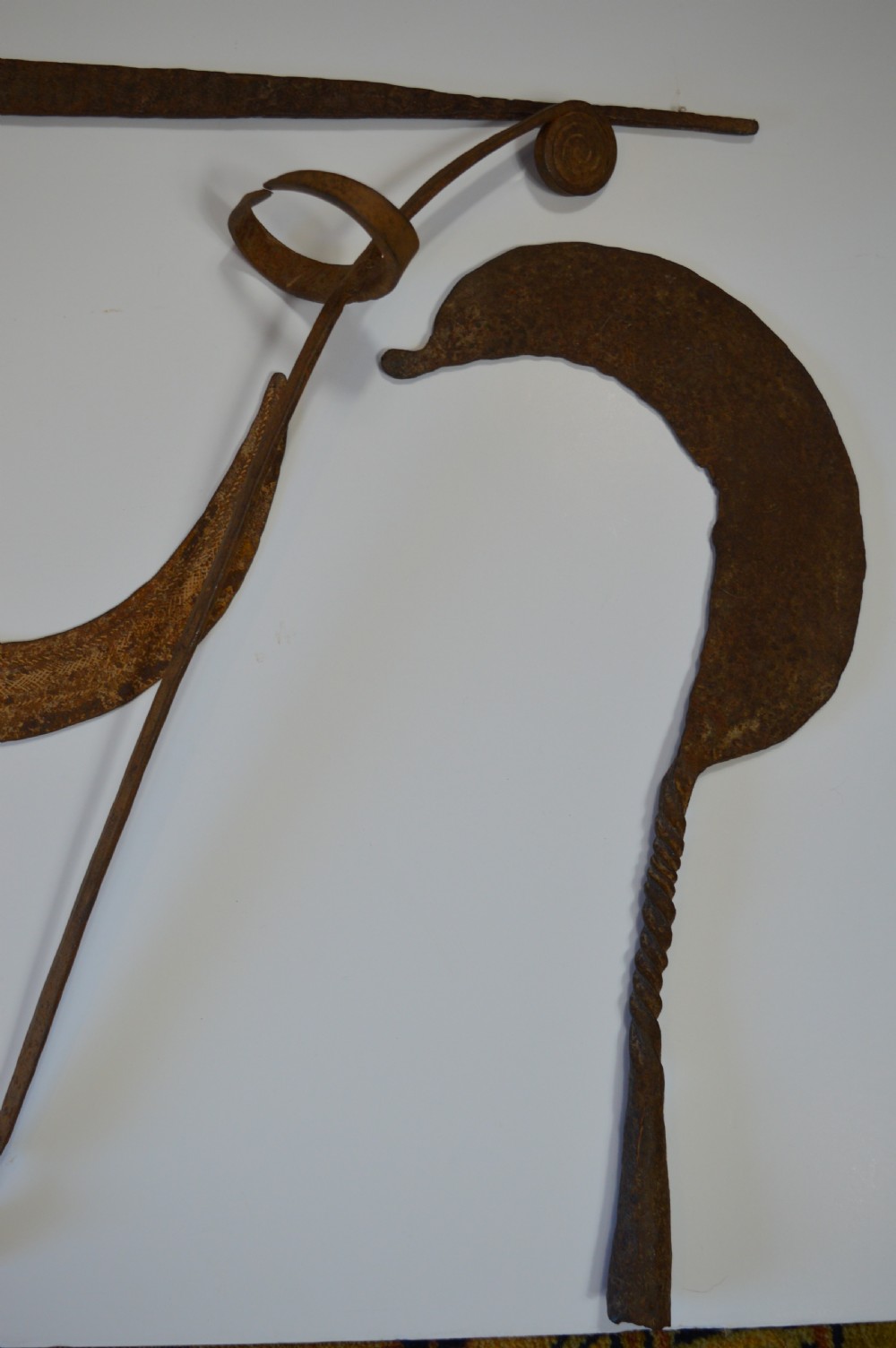 4 Large African Iron Currency Pieces, c1890 View II
