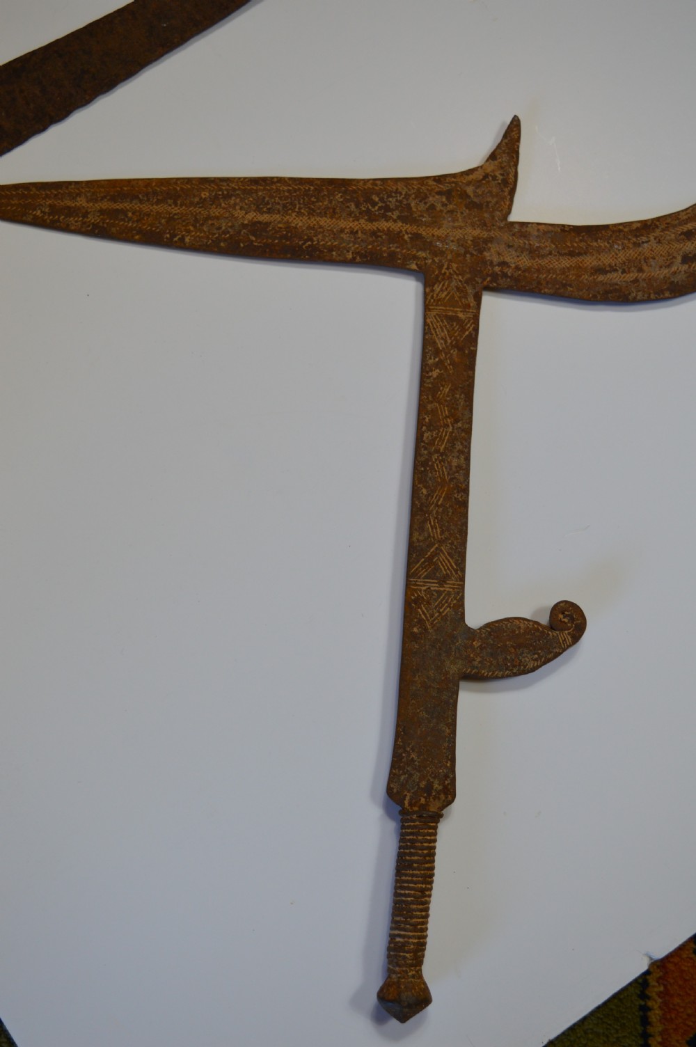 4 Large African Iron Currency Pieces, c1890 View IX