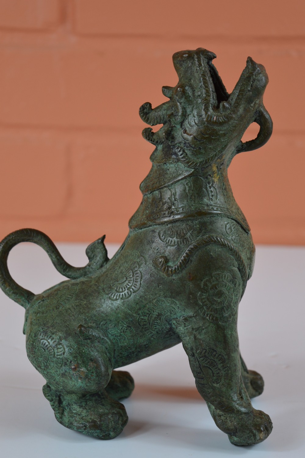 Tibetan Bronze Temple Lion, c1880 View IX
