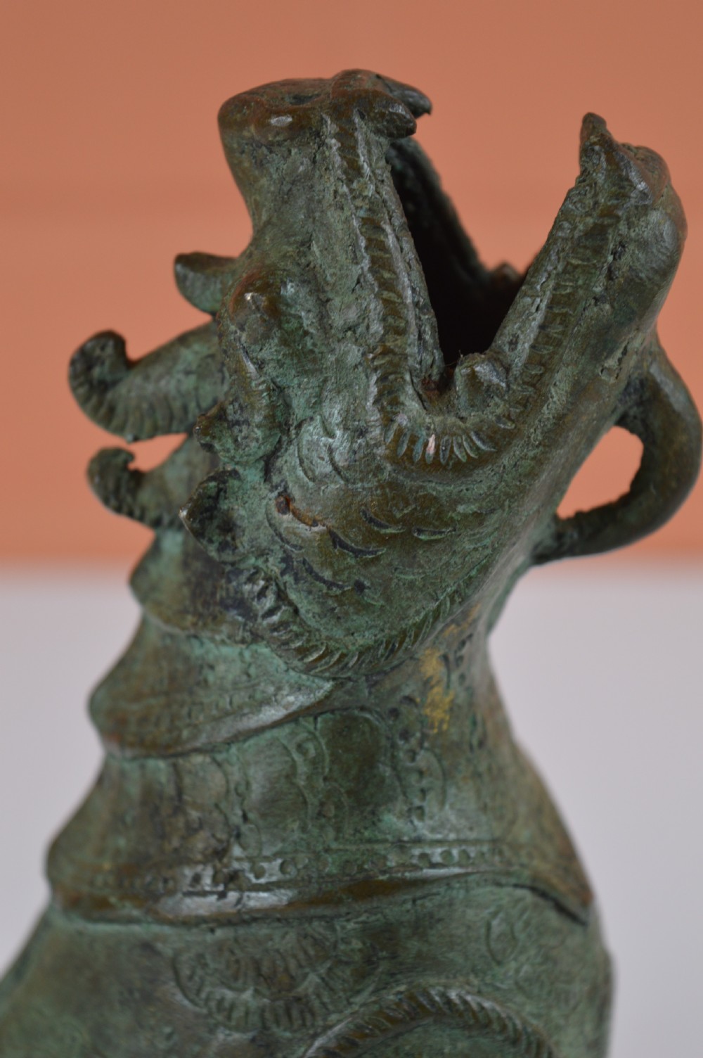 Tibetan Bronze Temple Lion, c1880 View X