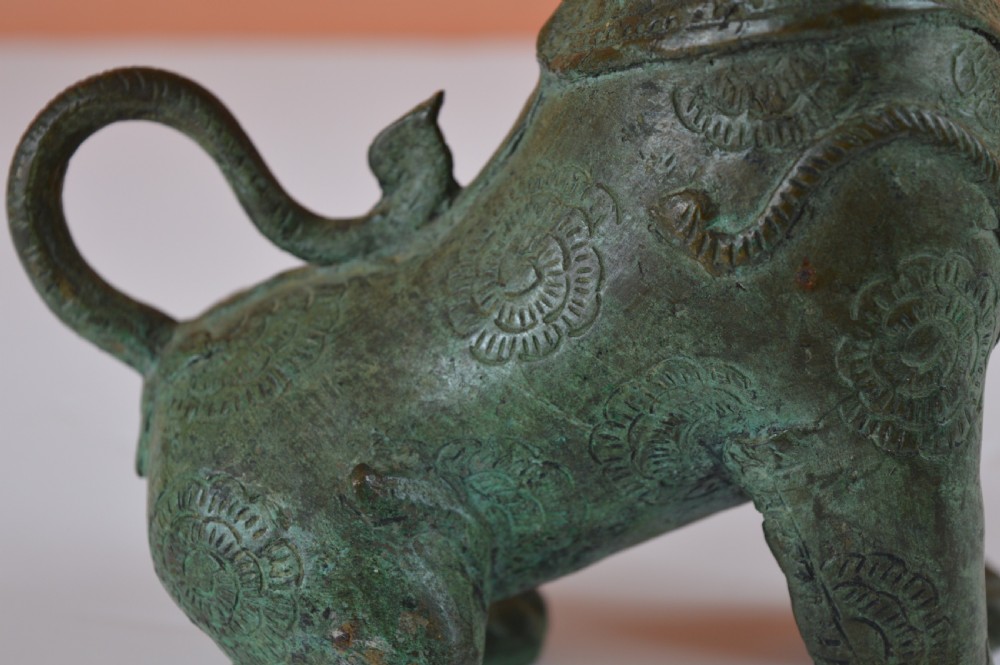 Tibetan Bronze Temple Lion, c1880 View XI