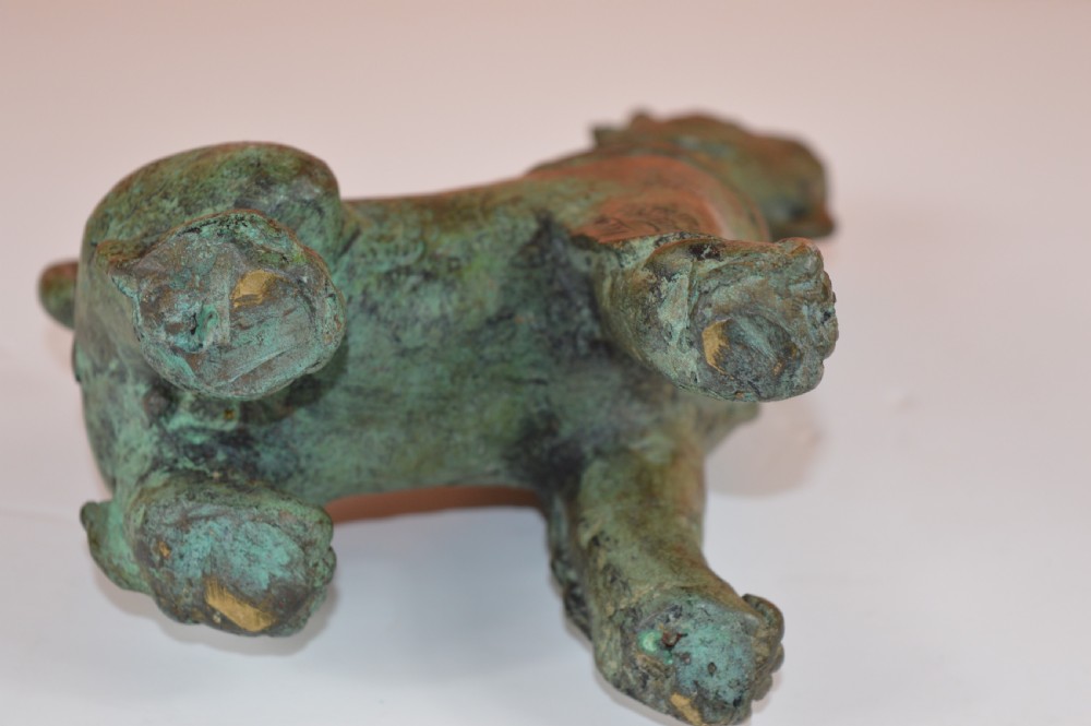Tibetan Bronze Temple Lion, c1880 View XII