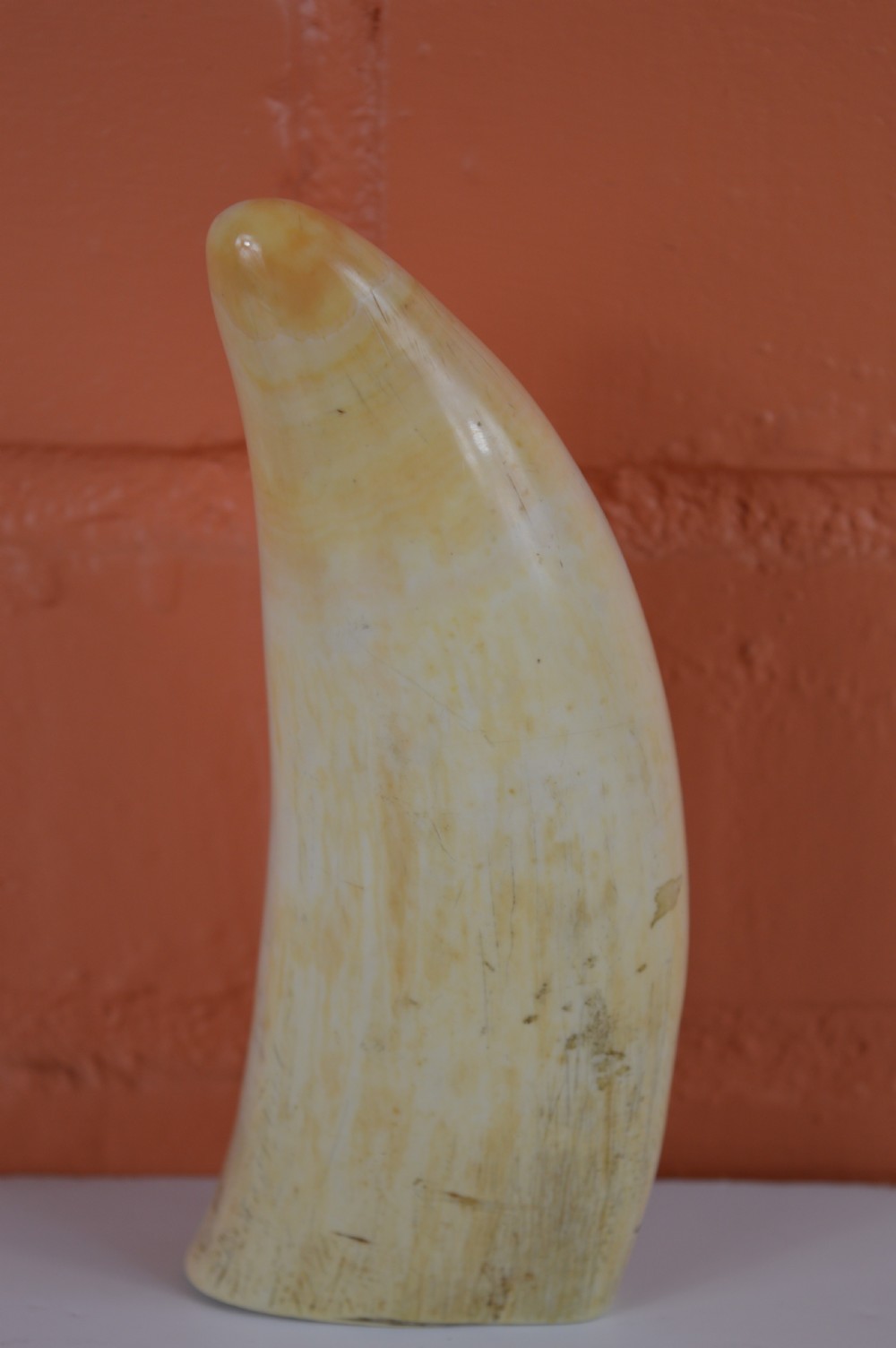 Large Whale Tooth Scrimshaw,c1880 View II