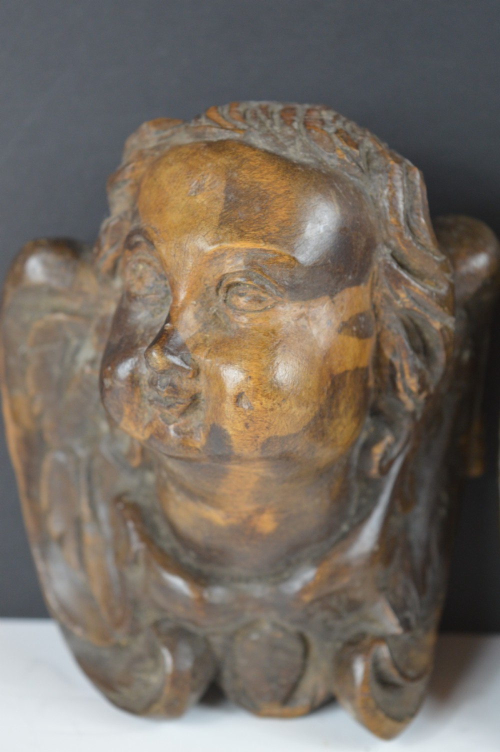 3 18th century Carved Wood Putti, c1780 View IV