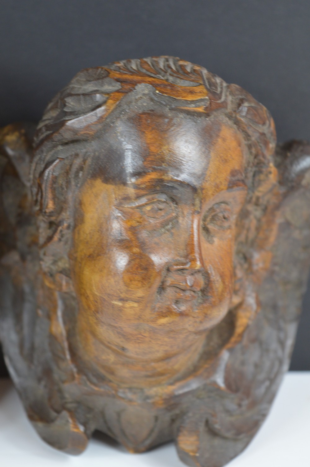 3 18th century Carved Wood Putti, c1780 View VI