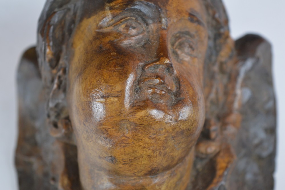 3 18th century Carved Wood Putti, c1780 View IX