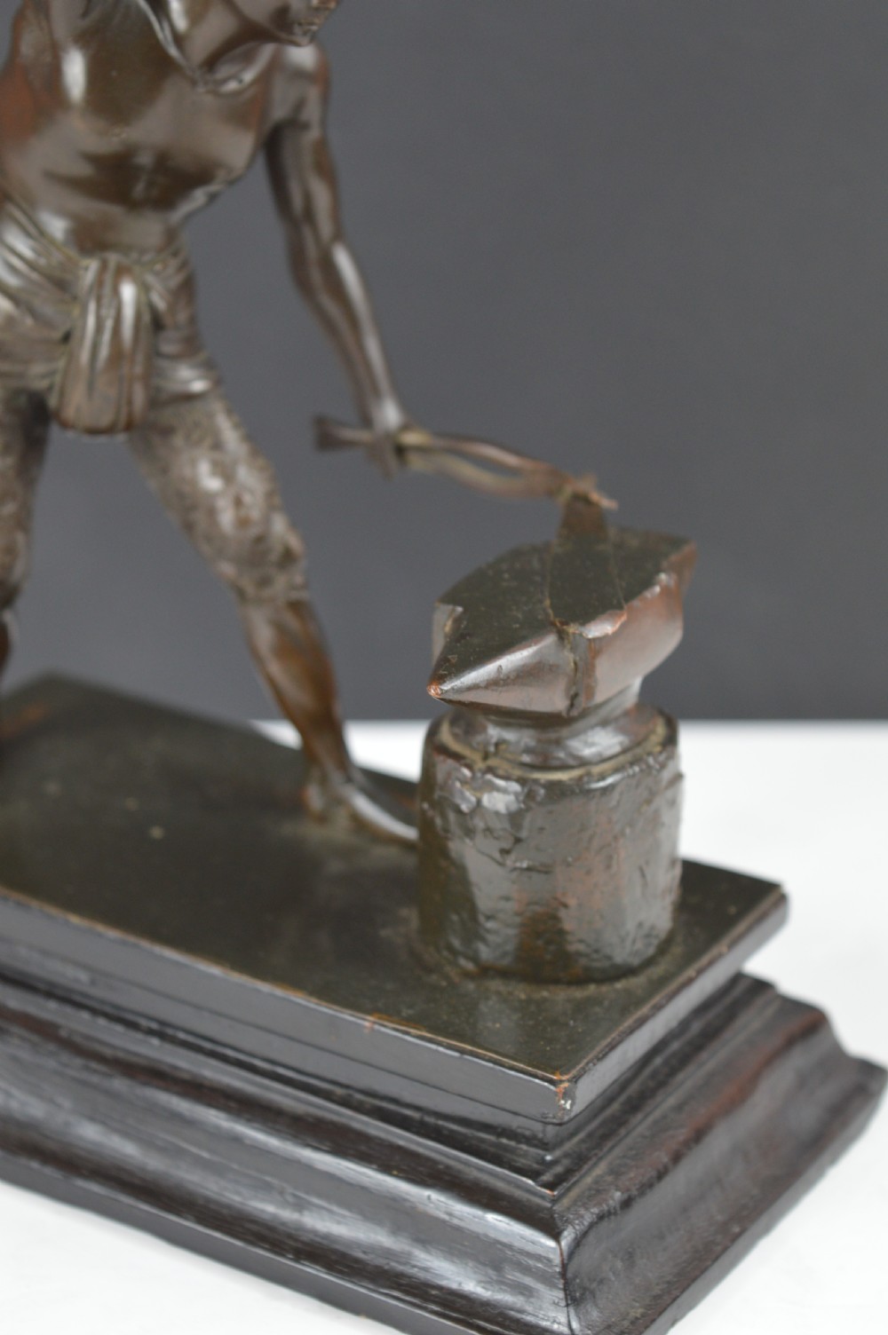 Japanese Bronze Blacksmith Statue, c1880 View III