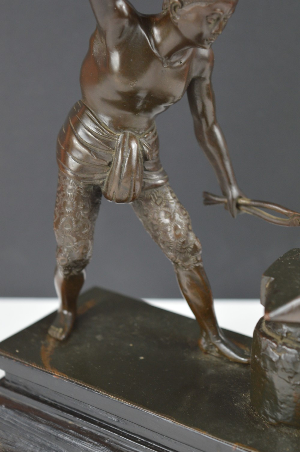 Japanese Bronze Blacksmith Statue, c1880 View IV