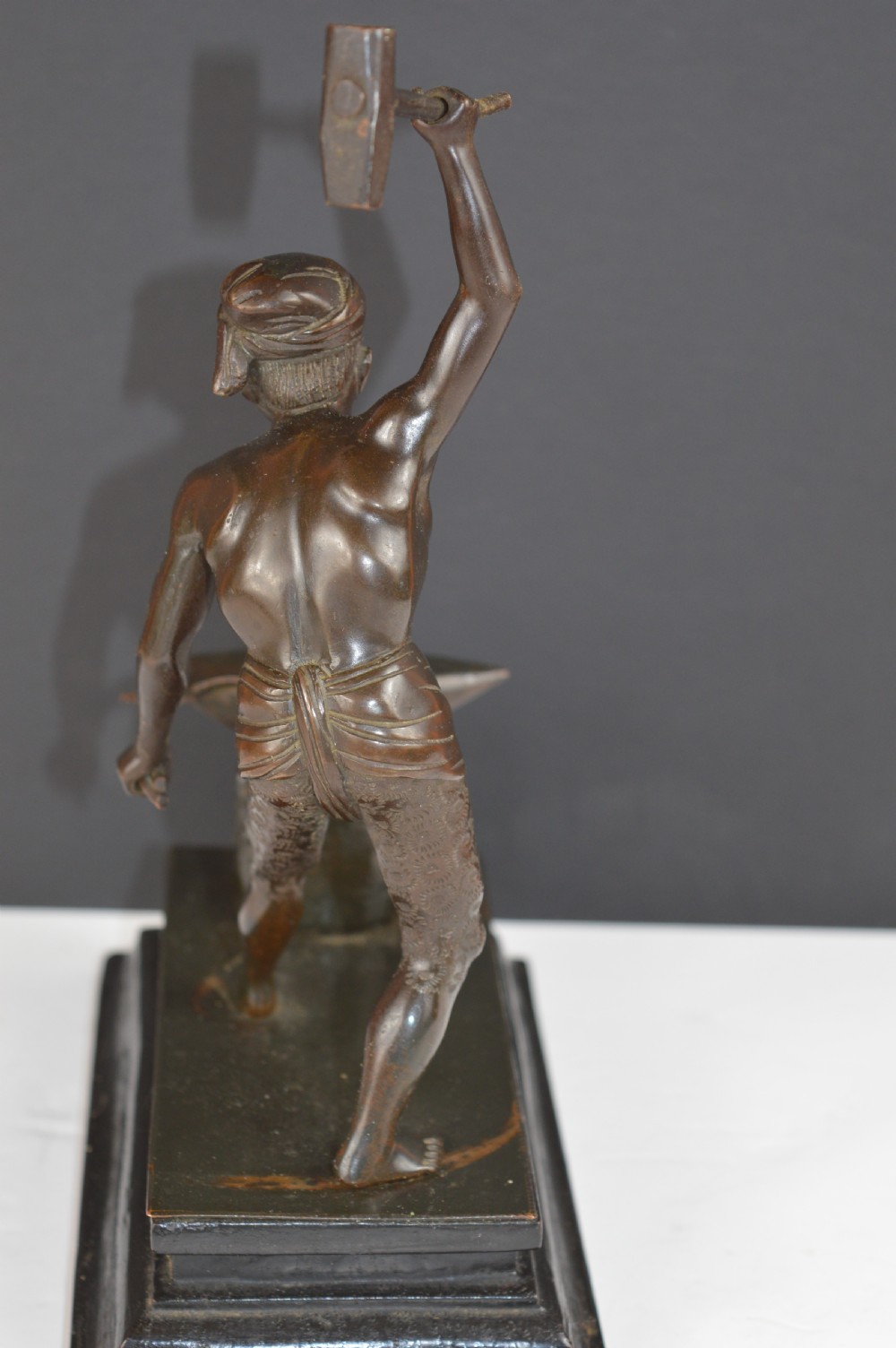 Japanese Bronze Blacksmith Statue, c1880 View VI