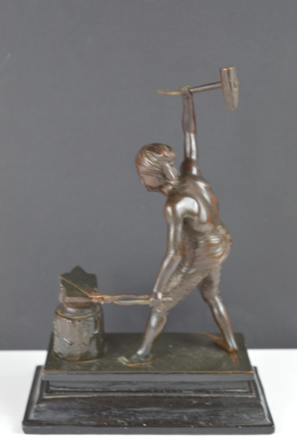 Japanese Bronze Blacksmith Statue, c1880 View VII