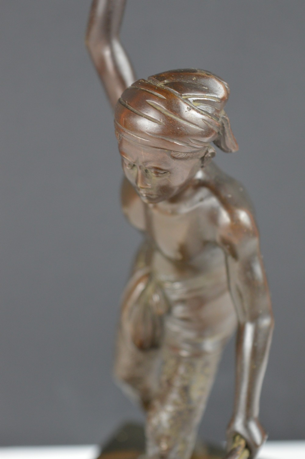 Japanese Bronze Blacksmith Statue, c1880 View X
