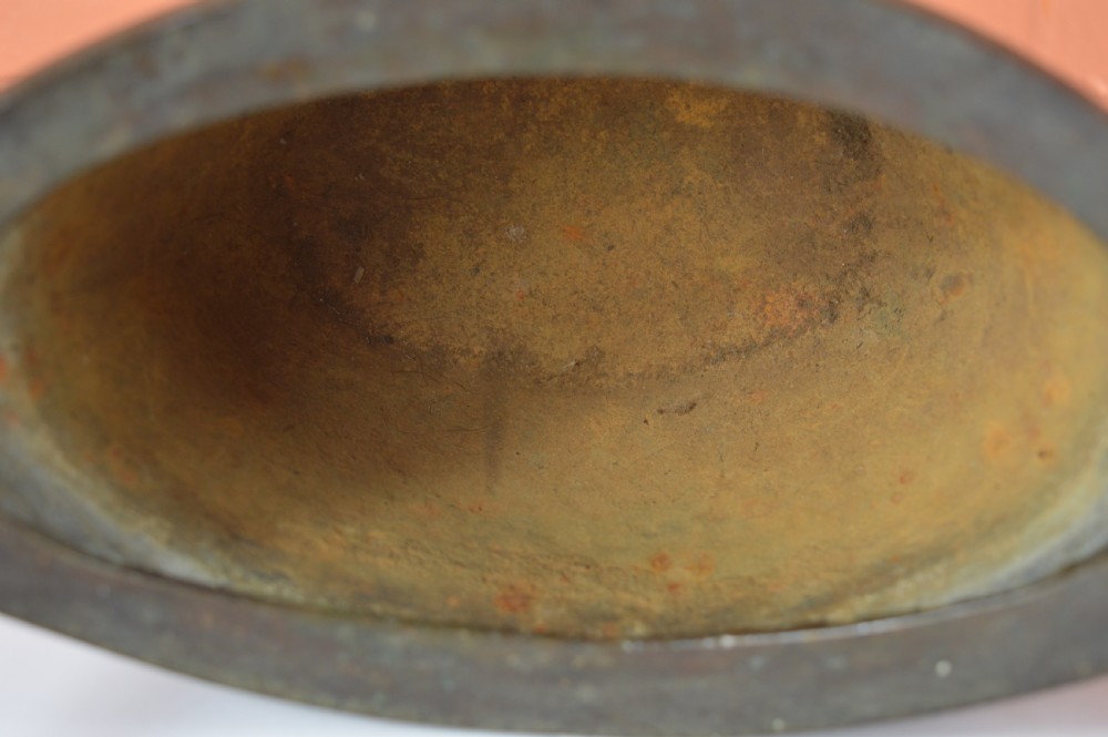 Pair Large (6kg) Chinese Bronze Censers, c1880 View XIII