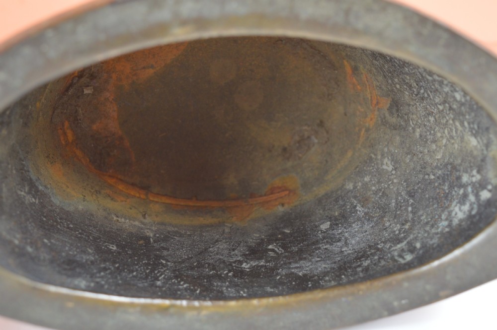 Pair Large (6kg) Chinese Bronze Censers, c1880 View XIV