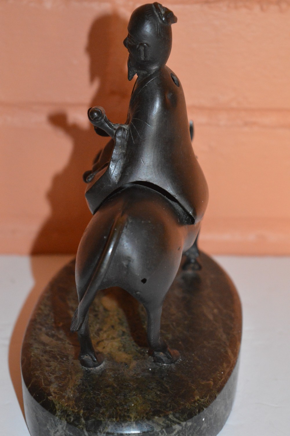Large Chinese Bronze Figural Censer Incense Burner, c1890 View V