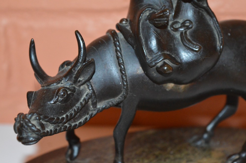Large Chinese Bronze Figural Censer Incense Burner, c1890 View VIII