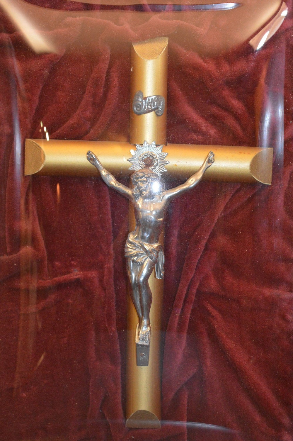 3 Large Framed French Crucifixes, c1890 View X