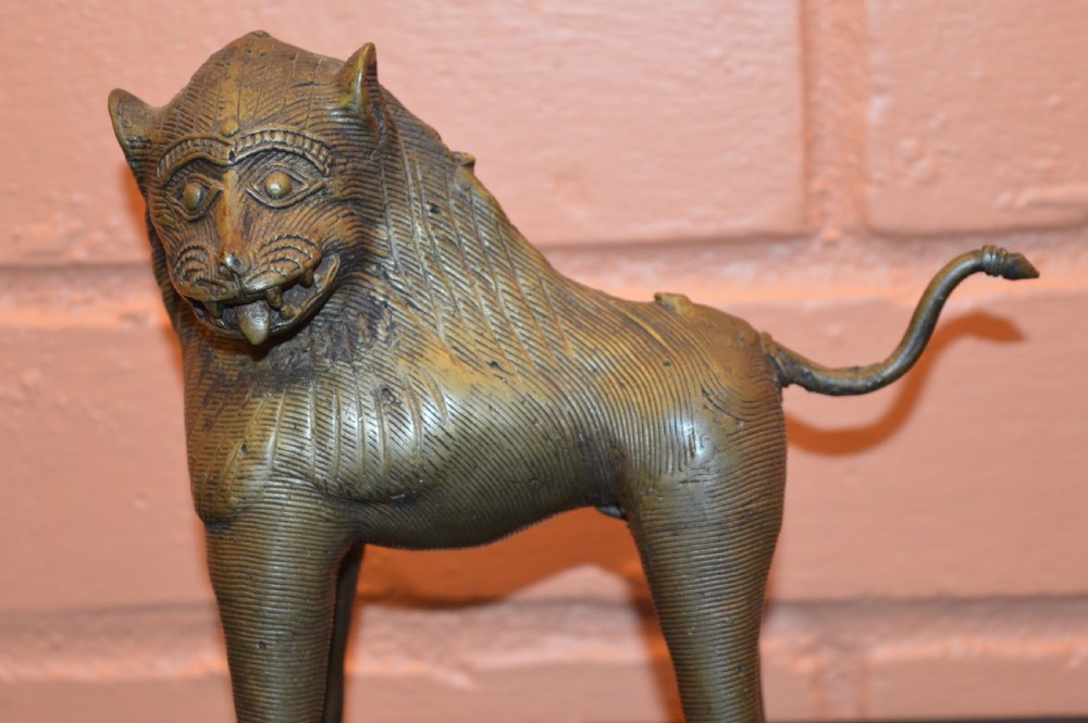 Indo-Persian Bronze Lion, c1860
