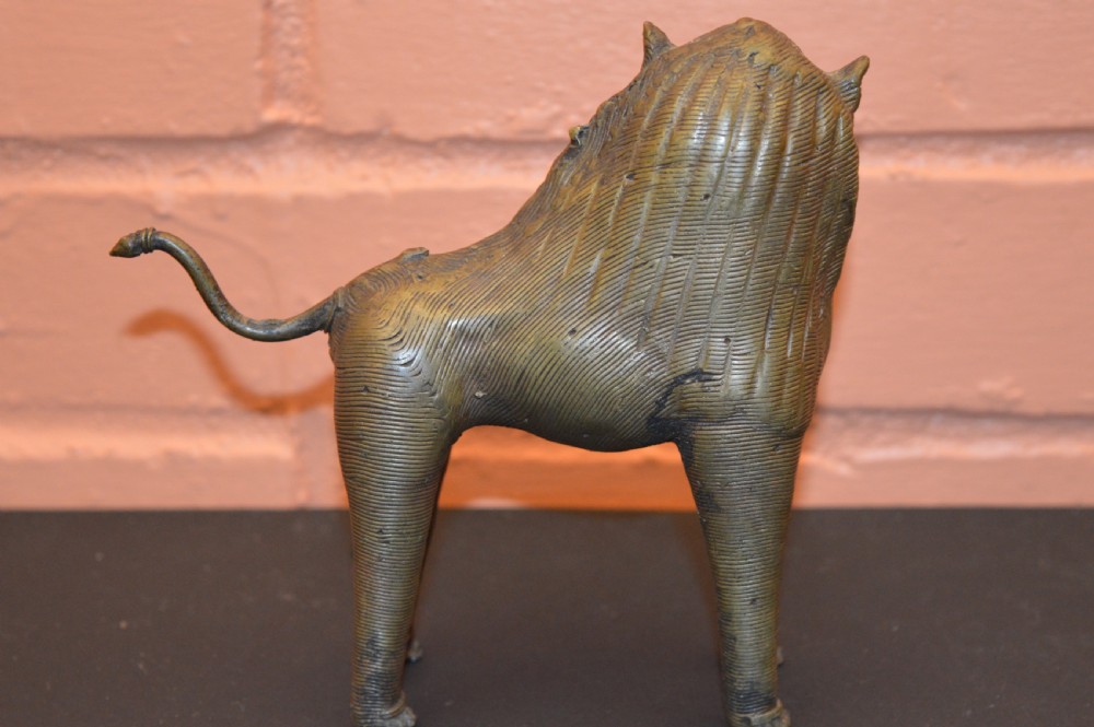 Indo-Persian Bronze Lion, c1860 View VIII
