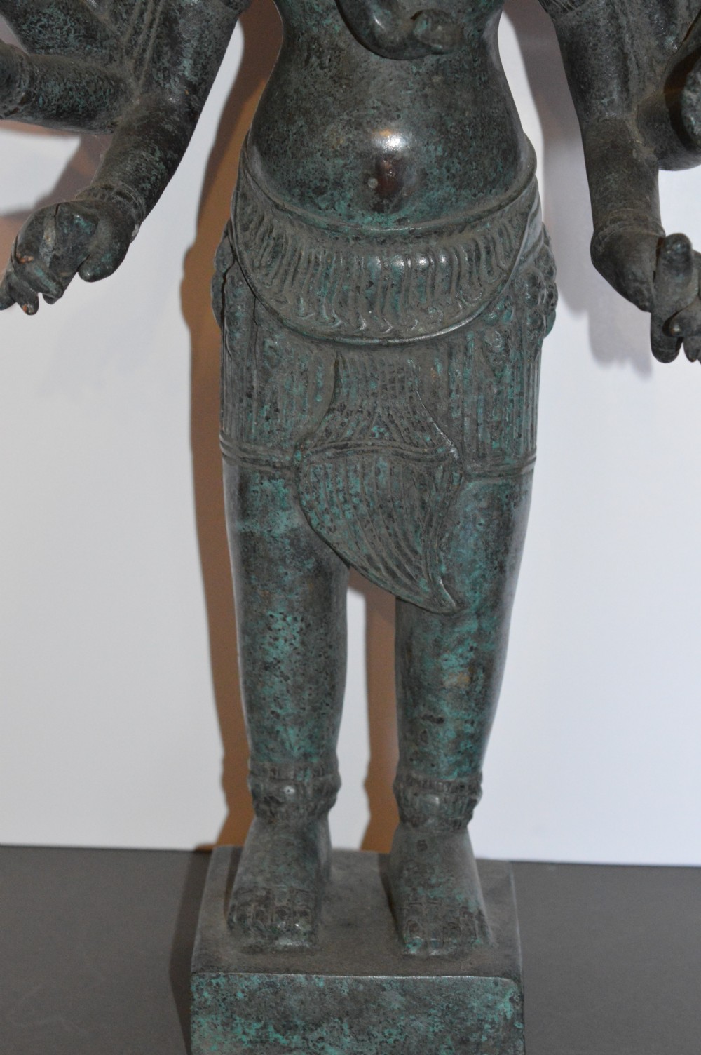 Large Bronze Cambodian Khmer Ganesh Statue,c1890 View III