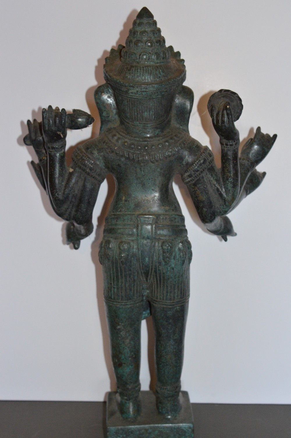 Large Bronze Cambodian Khmer Ganesh Statue,c1890 View VII