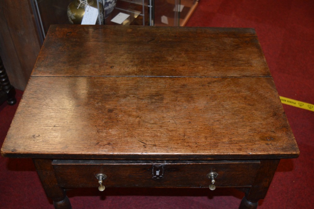 18th Century Oak Side Table, c1720 View III