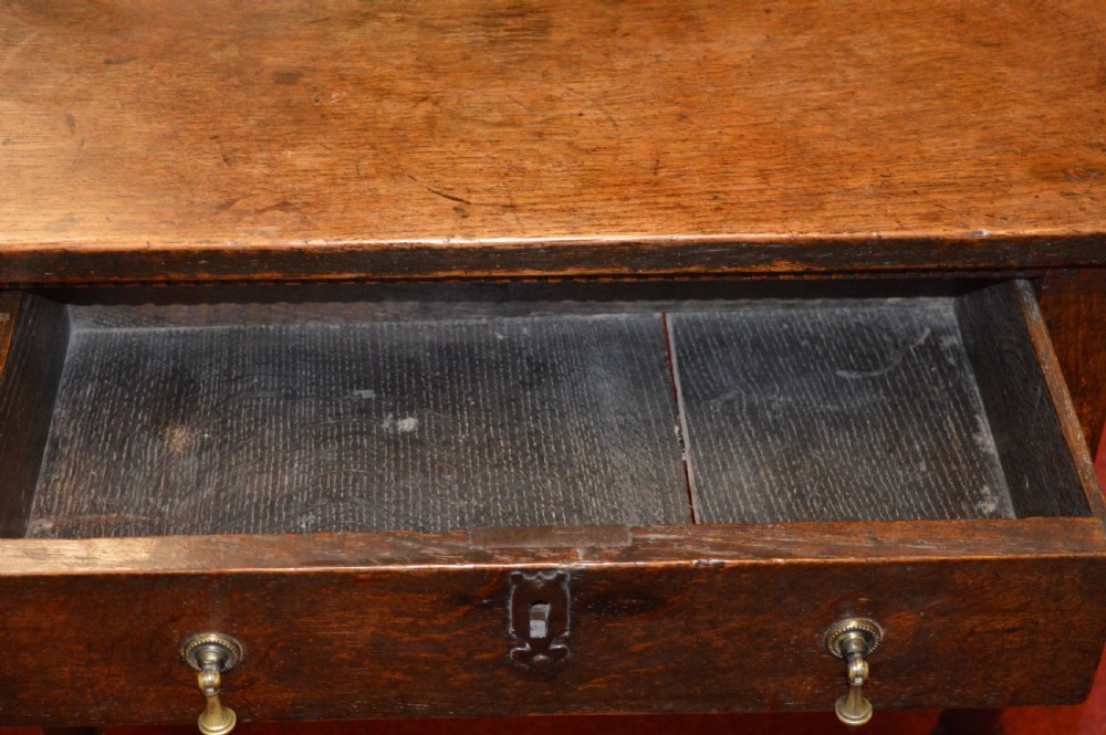 18th Century Oak Side Table, c1720 View V