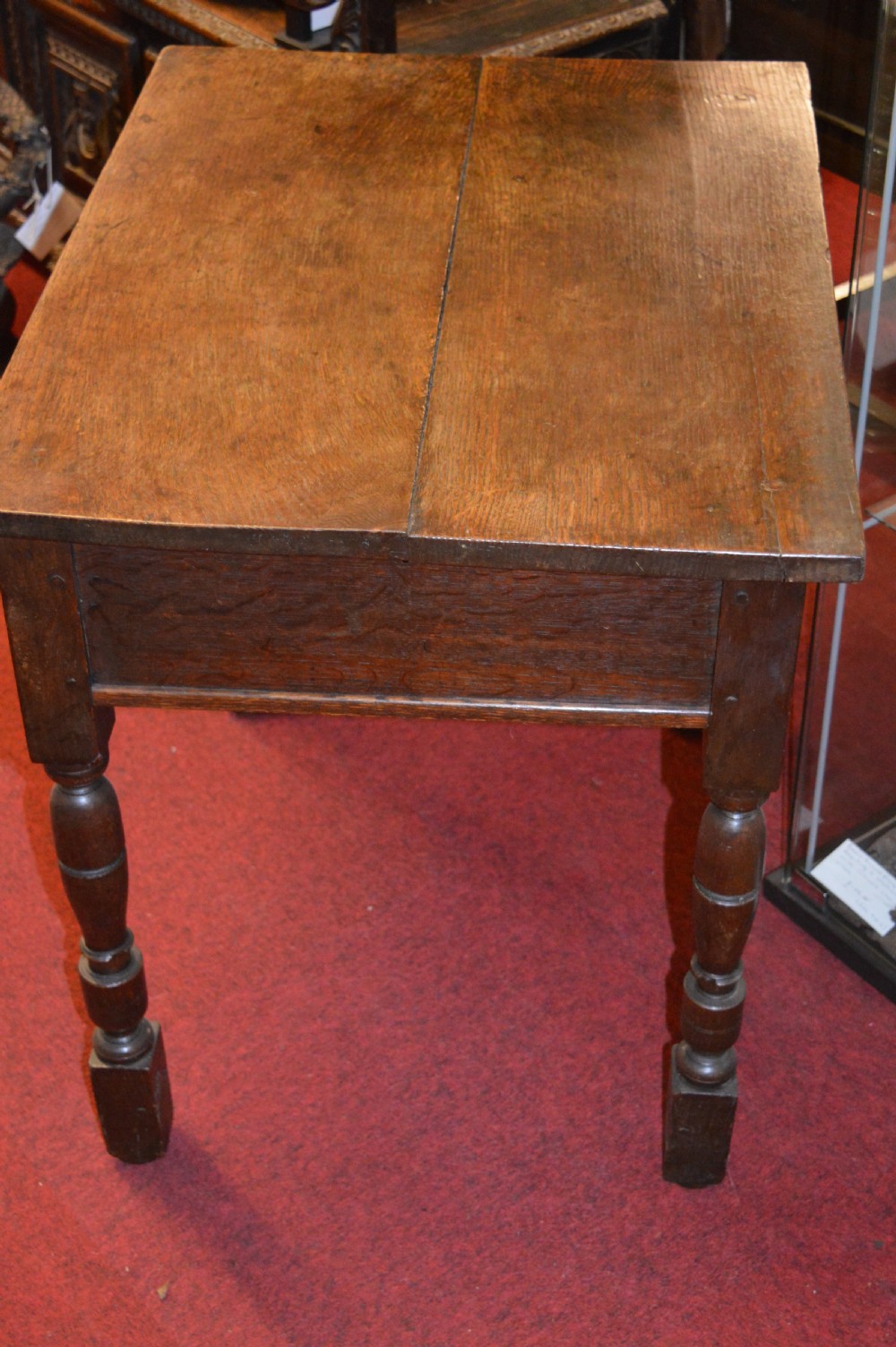 18th Century Oak Side Table, c1720 View IX