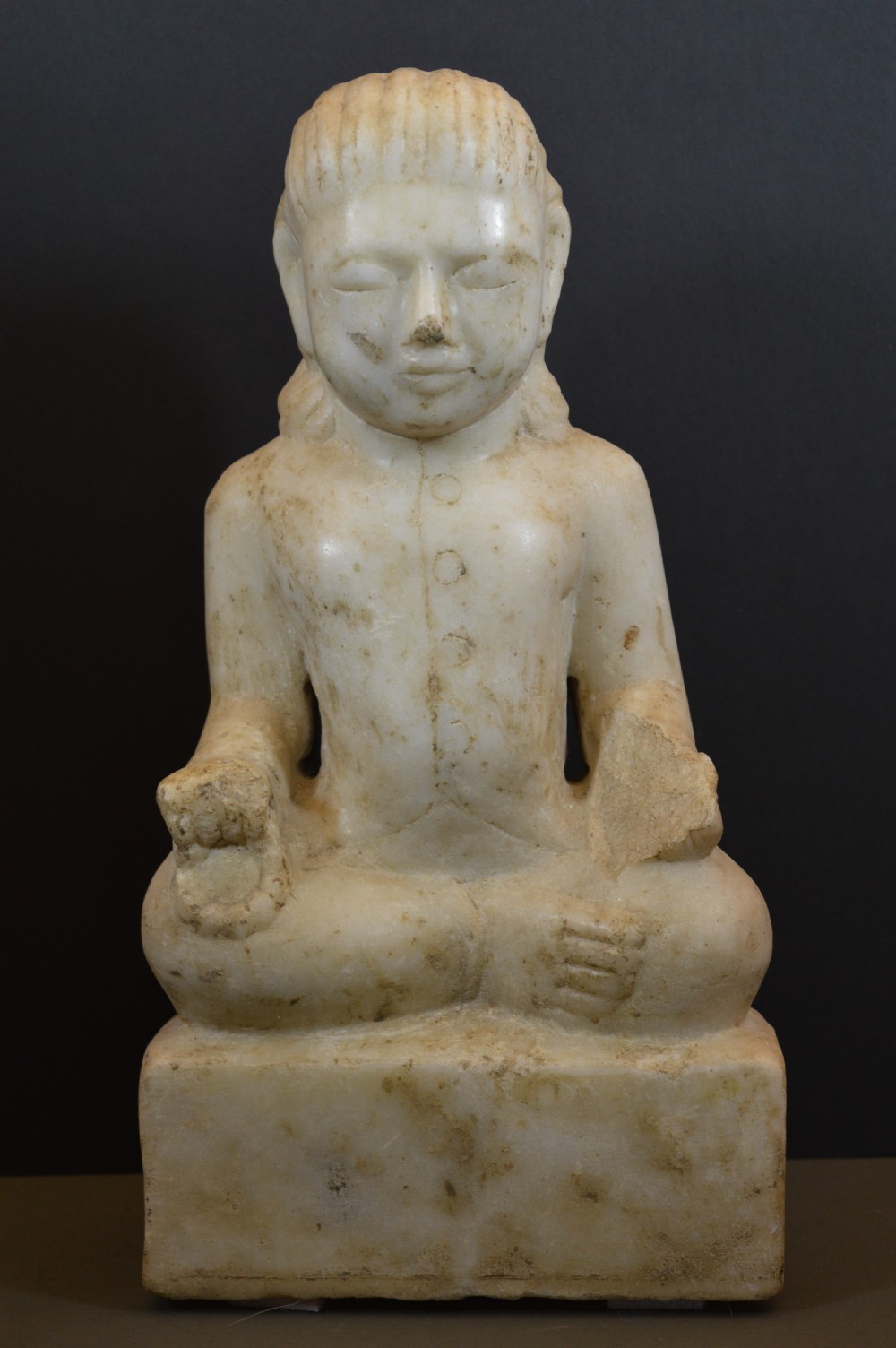 Large (6kg) Burmese Stone Buddha Statue,c1890