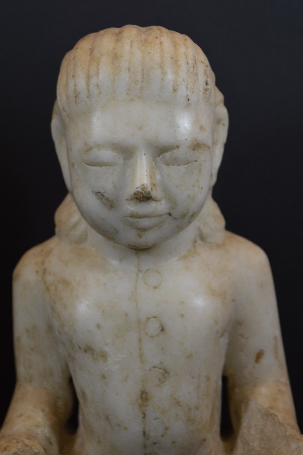 Large (6kg) Burmese Stone Buddha Statue,c1890 View II