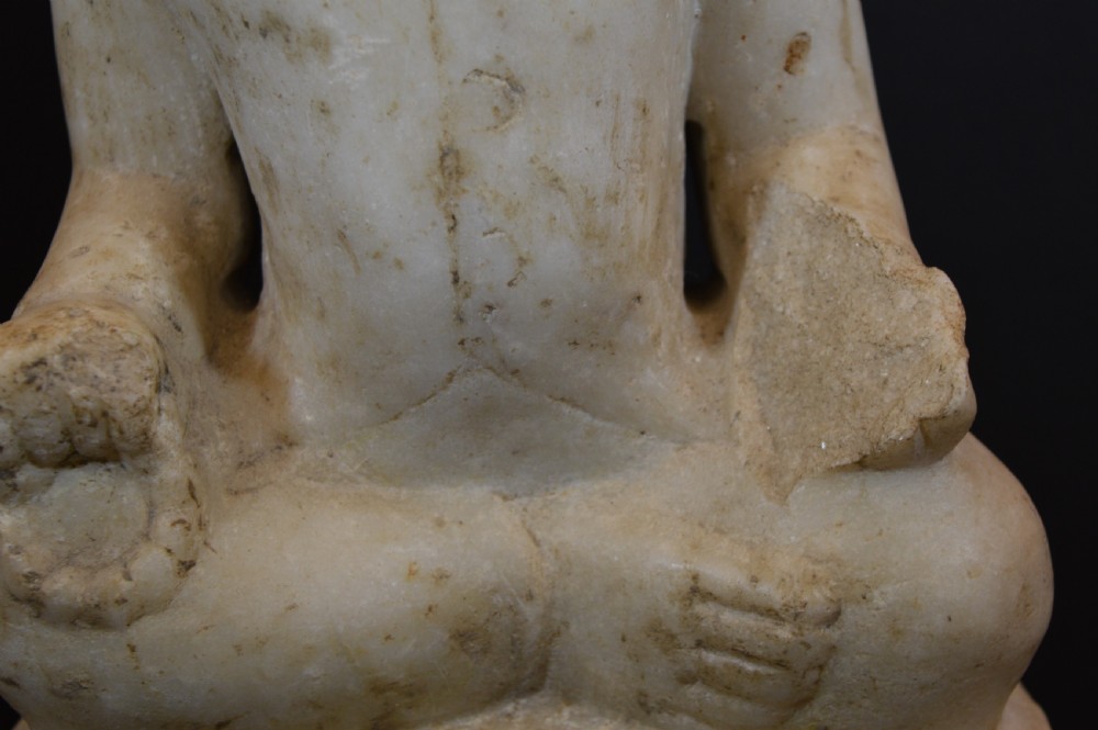 Large (6kg) Burmese Stone Buddha Statue,c1890 View IV