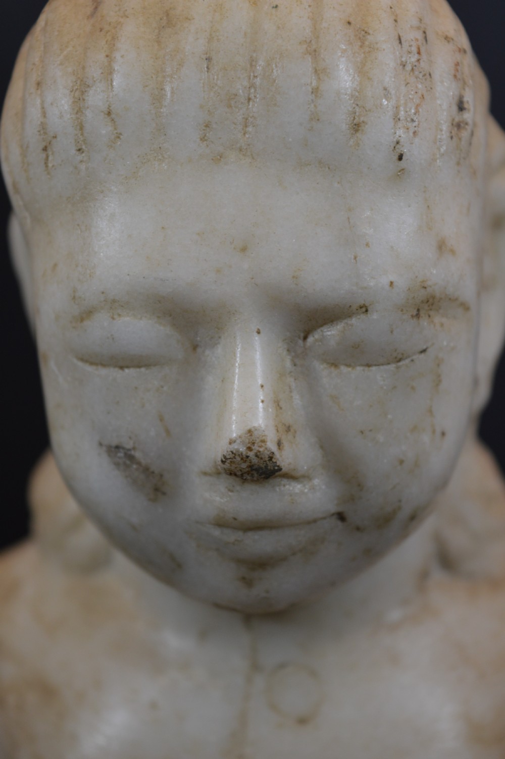 Large (6kg) Burmese Stone Buddha Statue,c1890 View IX
