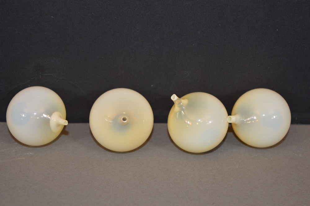 4 Full Round Glass Eyes,c1890 View V